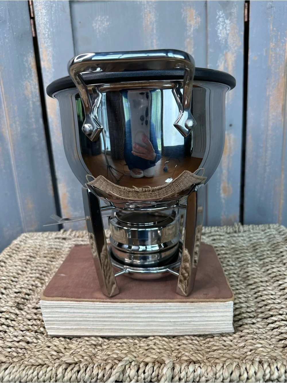All-Clad Fondue Pot Stainless Steel Cast Aluminum Insert 3 1/2 Qt. NWOB